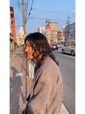メンズロン毛パーマ