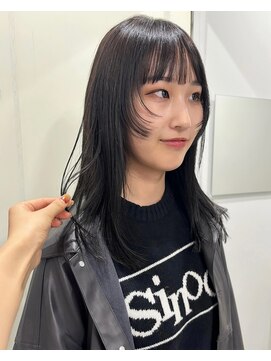 ヘアー アイス 御器所本店(HAIR ICI) 夏カラー透明感カラーアッシュカラー顔周りカットレイヤーカット