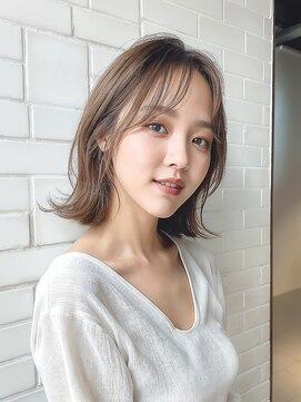 エフフォーユアヘアー 北方店(F for your hair) 外ハネミディアムレイヤー