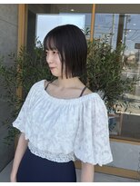 パウダーヘアー(powder hair) ワンレンボブ