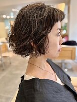 フリップビーアヴェダ(FLIP B AVEDA)&nbsp;本八幡×くせ毛風パーマ×おしゃれショートボブ×黒髪
