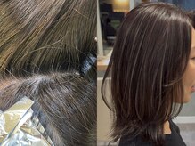 デザインも楽しめる白髪ぼかしハイライトや透明感のある白髪染めもお任せください！