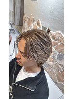 ヘアリゾートエーアイ 新宿西口店(hair resort Ai) メンズバレイヤージュシャドールーツ刈り上げセンターパート新宿