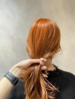 アオ(AO。)&nbsp;オレンジカラー/暖色カラー/ハイトーンカラー/石川町美容室
