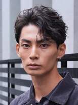 フィフス 原宿(fifth) 原宿フェザーパーマニュアンスパーマメンズカットセンターパート