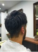 ツーブロックのショート