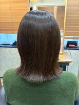 ヘアリゾート粋 トゥジュ 池袋東口店(tujuh)&nbsp;透明感ダークグレージュ/ミディアム/切りっぱなしボブ
