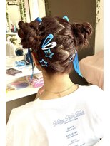 ジェミータ 横浜&nbsp;高めツインお団子【横浜/ヘアセット/ヘアメイク】