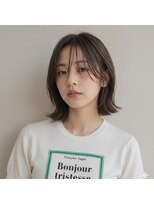 リル バイ フレイムス 川口(Lilou by Frames)&nbsp;肩上切りっぱなしボブ