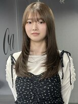 オアハカタ(oa hakata) ヘーゼルベージュ/ロングレイヤー/レイヤーカット/博多