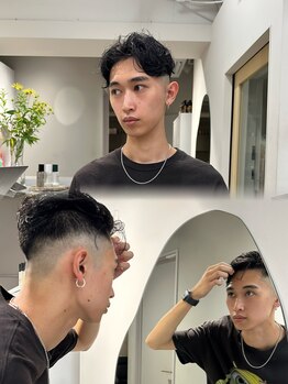 シーンヨコハマ 横浜店(SCENE yokohama)の写真/【メンズ限定★デザインパーマ+カット￥10000】ON/OFFキマるスマートマッシュやグランジを楽しんで[横浜]