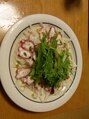 スノードロップ 荻窪(Snowdrop)&nbsp;自作のタコのカルパッチョバジルソースかけ【荻窪】