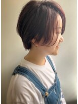 エル セルカ 高田馬場(el CERCA)&nbsp;大人可愛いハンサムショートスタイル×ピンクバイオレットカラー