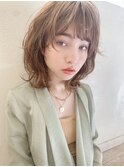 【大人小顔カワイイ】透明感くびれウルフカット