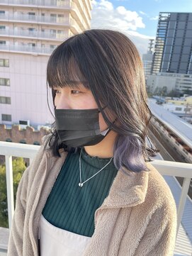 ボアップ 京橋店(boappu) ブルーパープル、インナーカラー、パープルカラー