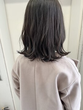ヘアーデザイン シュシュ(hair design Chou Chou by Yone) ☆chouchou☆暗髪グレージュ・鎖骨ライン切りっぱなしボブ