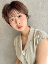 アッシュ 笹塚店(Ash)&nbsp;グレーベージュ/斜めバング/フレンチガーリー/ネイビー[笹塚]