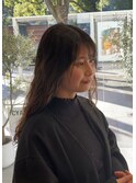 初ロングパーマ~大きめカール~