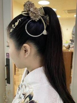 コージ(koji) 成人式/ポニーテールアレンジ/直方