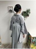 袴着付けヘアセット