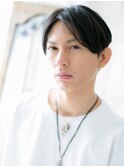 20代30代黒髪センターパートツーブロックショートg戸田公園