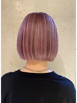 レジュアル(RESSUAL)&nbsp;切りっぱなしボブ　ピンクベージュ