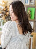★センターパート波巻き抜け感ウェーブパーマ20代30代40代★1