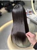 ★縮毛矯正くびれヘア夏のヘアアレンジハイライトカラー髪質改善