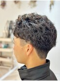 カジュアルパーマ×メンズショート