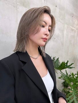 ソルトウォーター(SALT WATER) ミディアムヘア/デザインカラー/ハイトーン/恵比寿/代官山