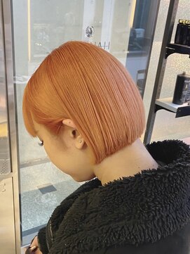 エデン メード(EDeN MAeD) #ブリーチ#ハイトーンカラー#オレンジカラー#ミニボブ#ボブ