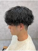 マッシュヘア/波巻きパーマ/men's/スパイラルパーマ