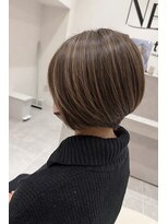 ナーディ バイ ミルボン(NERDy by milbon) 脱白髪染め◎ハイライト◎大人のデザインカラー◎