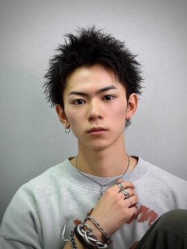 ネハス ナガオカ(nehus.nagaoka) xスパイキーショート/ブルーブラック/韓国マッシュ