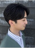 メンズセンターパートパーマニュアンスパーマ刈り上げ群馬太田