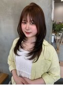 マロンベージュ×束感レイヤー〈小山市〉
