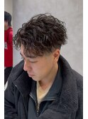 シャドウパーマ波巻きツイスパフェザーパーマ眉毛カット札幌大通