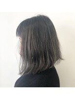 アナログ(ANALOGUE) 【ANALOGUE】グラデーションフォギーグレージュ切りっぱなしボブ