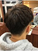 ツーブロックショート