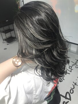 キング 枚方店(K!ng) イルミナカラーヘルシーレイヤーホワイトハイライト