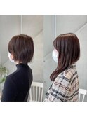 シールエクステ20代30代大人　ダークカラーアッシュグレージュ