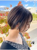 透け感柔らかショートボブ