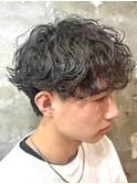 メンズカットパーマ波巻ツイストスパイラルパーマ札幌大通