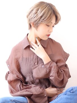 オーロ 宝塚店(ORO) 【大人可愛いひし形30代丸みヘルシースタイルショートボブ】