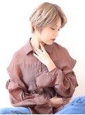 【大人可愛いひし形30代丸みヘルシースタイルショートボブ】