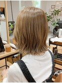 似合わせカット/イメチェン/ハイトーン/ベージュ[銀座/日比谷]