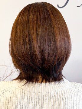 レポヘアー(Repos hair) 20代30代40代大人可愛い髪質改善カラー外ハネレイヤー透明感
