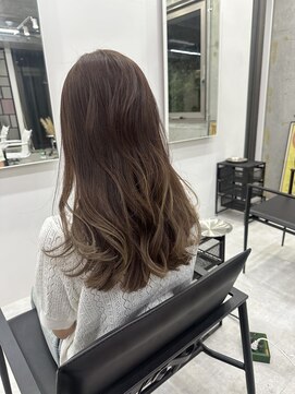 ディジョン(Dijon) 韓国顔まわりレイヤーカットグレージュオリーブベージュブラウン