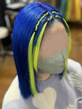 アドネス(ADNESS) カラー×エクステでデザインヘア