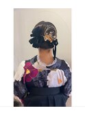 卒業式ヘア